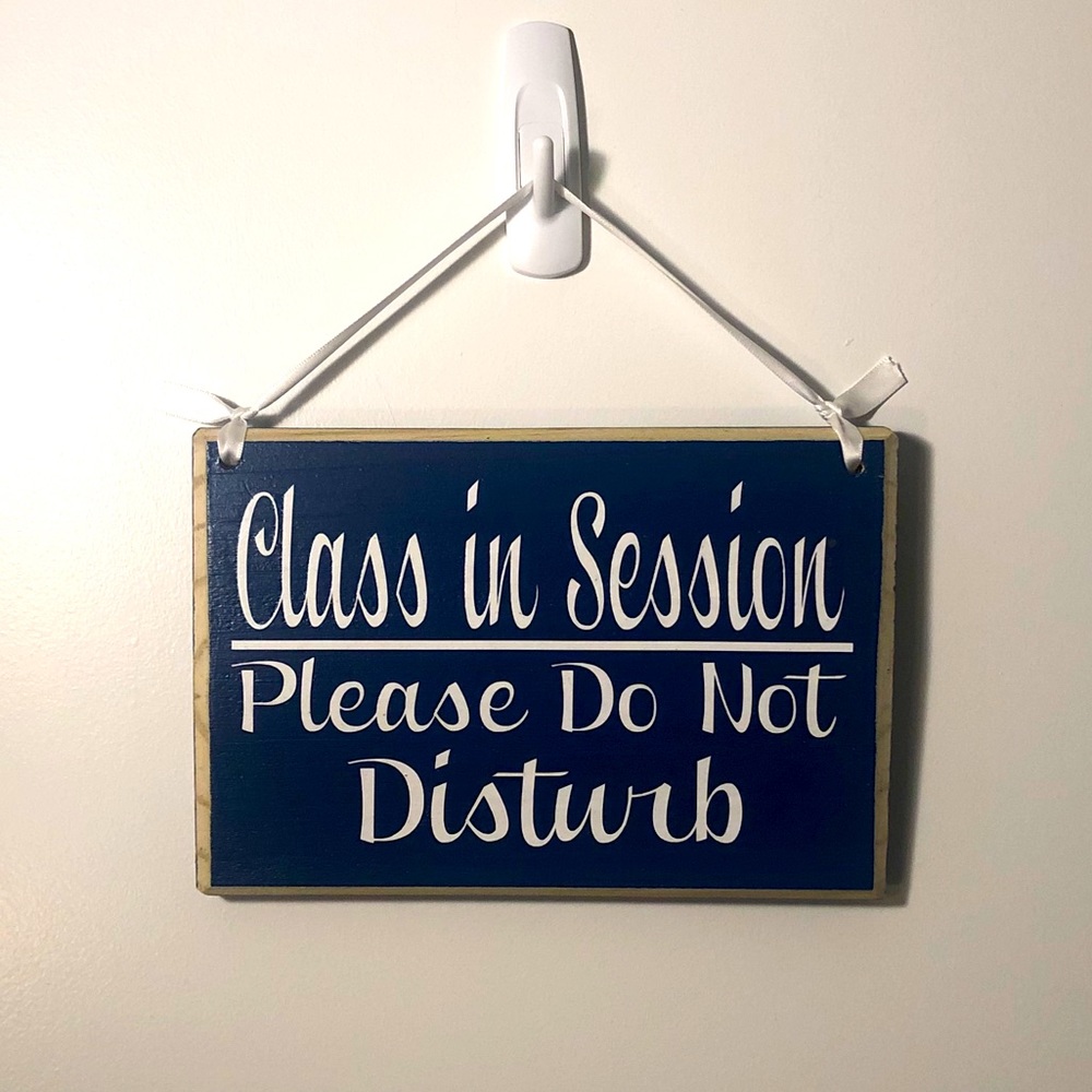 🔥 Class in Session Sign for Online Learners
